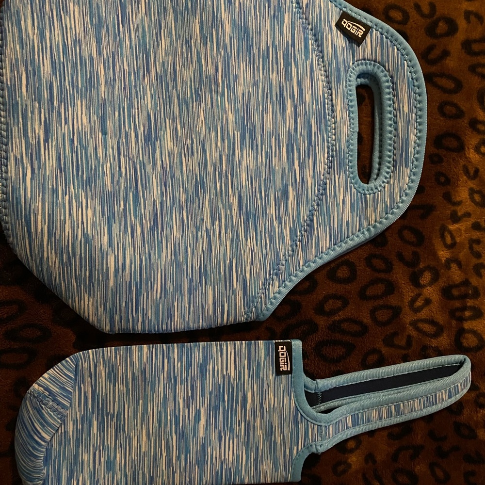 Blue and white lunch bag  never used